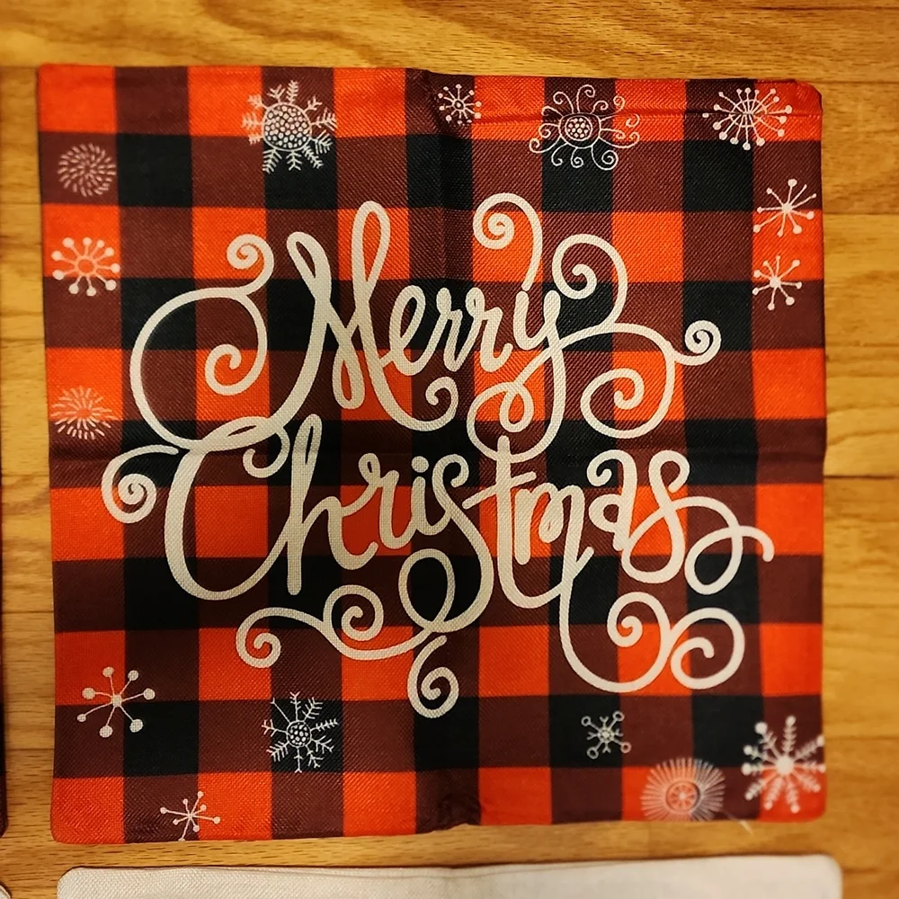 Throw Pillow Covers for Christmas  NEW 4 Pack